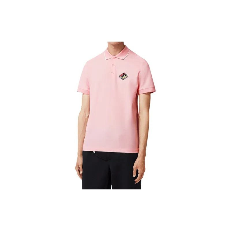 Burberry Polo Shirts Men Pink-2