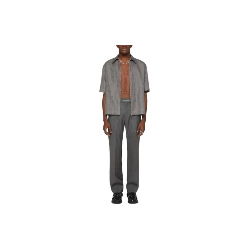 Givenchy Shirts Men Gray-2