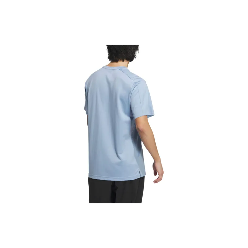 Adidas T Shirts Men Sky Blue-3