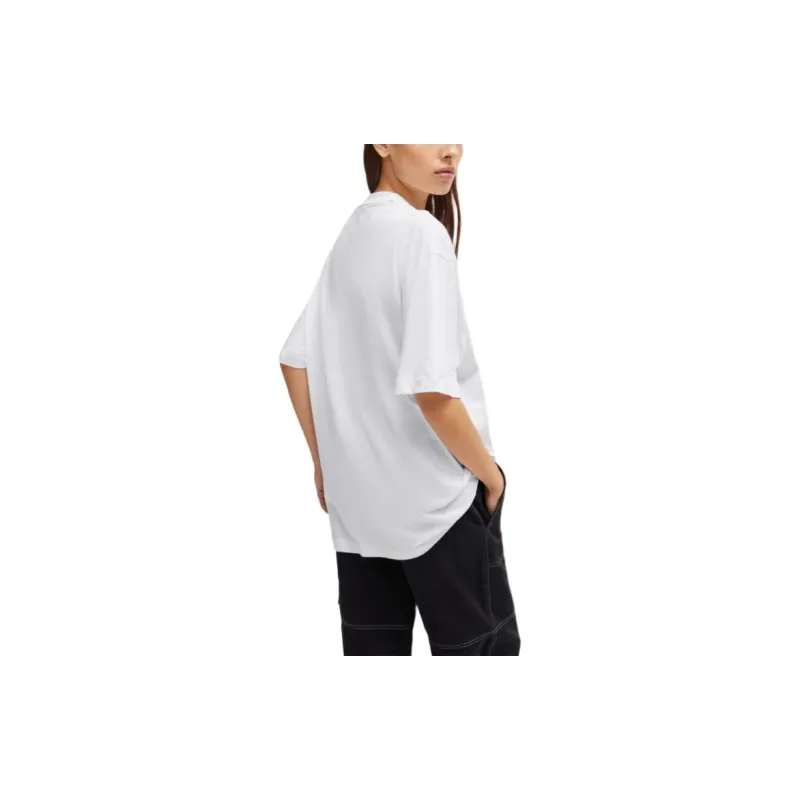 HUGO BOSS Logo print Cotton T shirt-4