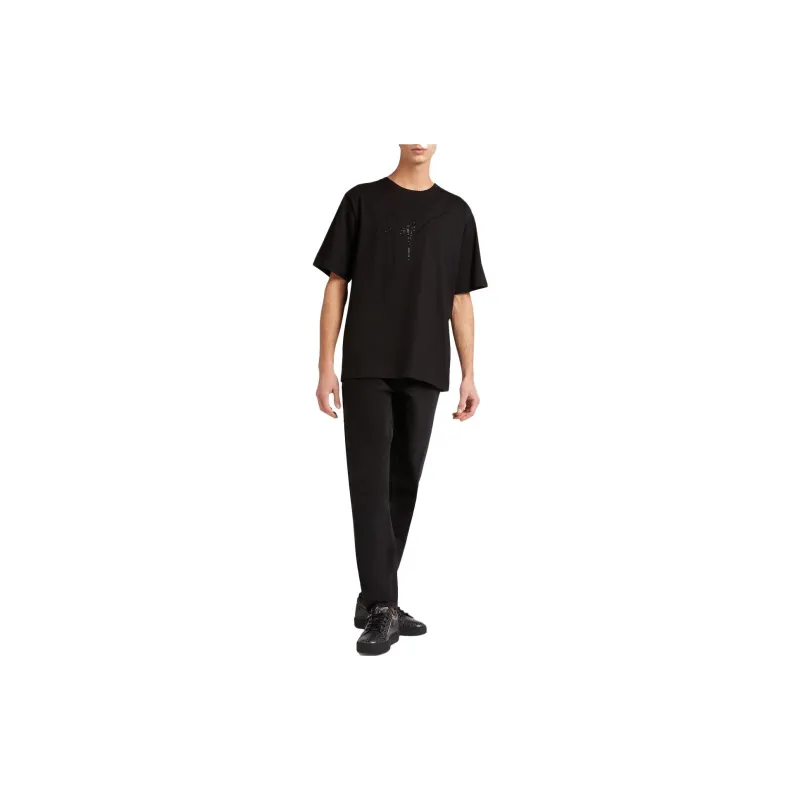 Giuseppe Zanotti Rhinestone embellished Logo T shirt-1