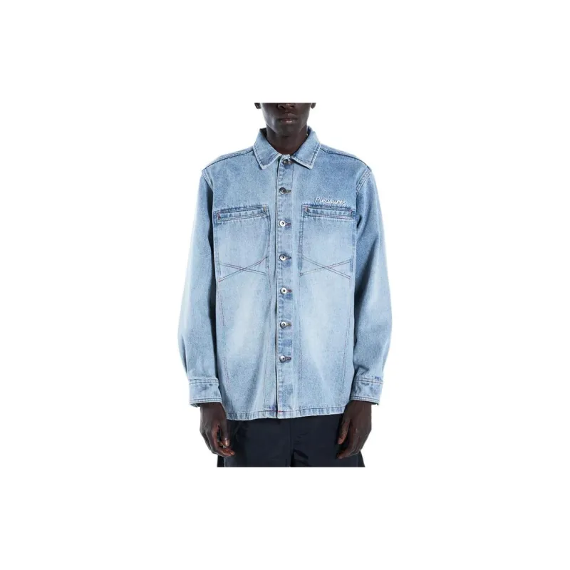 PLEASURES Mentor Denim Work Jacket-2