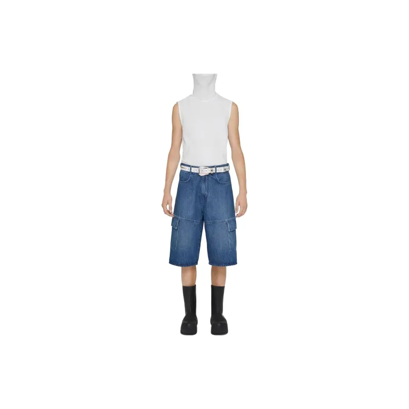 Givenchy Multicutted Denim Cargo Shorts-7