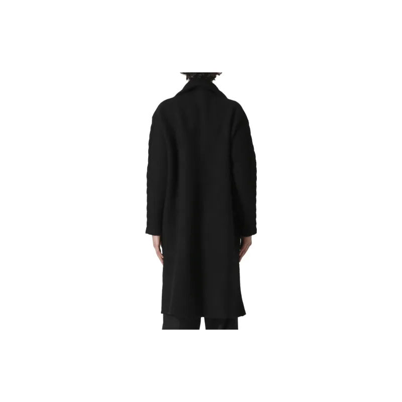 Yohji Yamamoto Coats Men Black-4