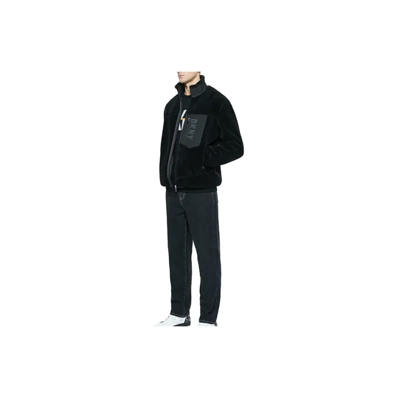 DKNY Velvet Jackets Men Black-1