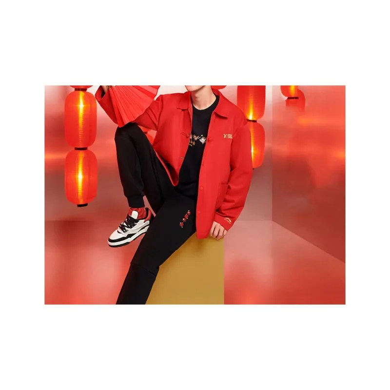 LiNing Sports Trend Series Sweatshirt Unisex Red-3