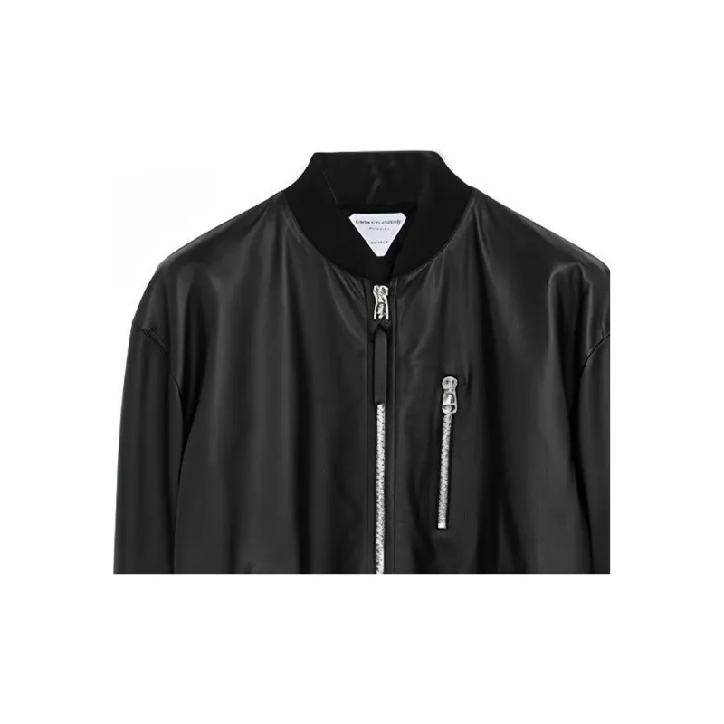 Bottega Veneta Leather Jackets Men Black-4