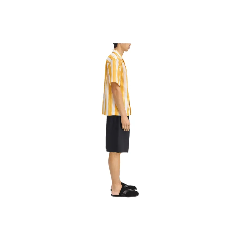 Jacquemus Logo embroidered Striped Shirt-3