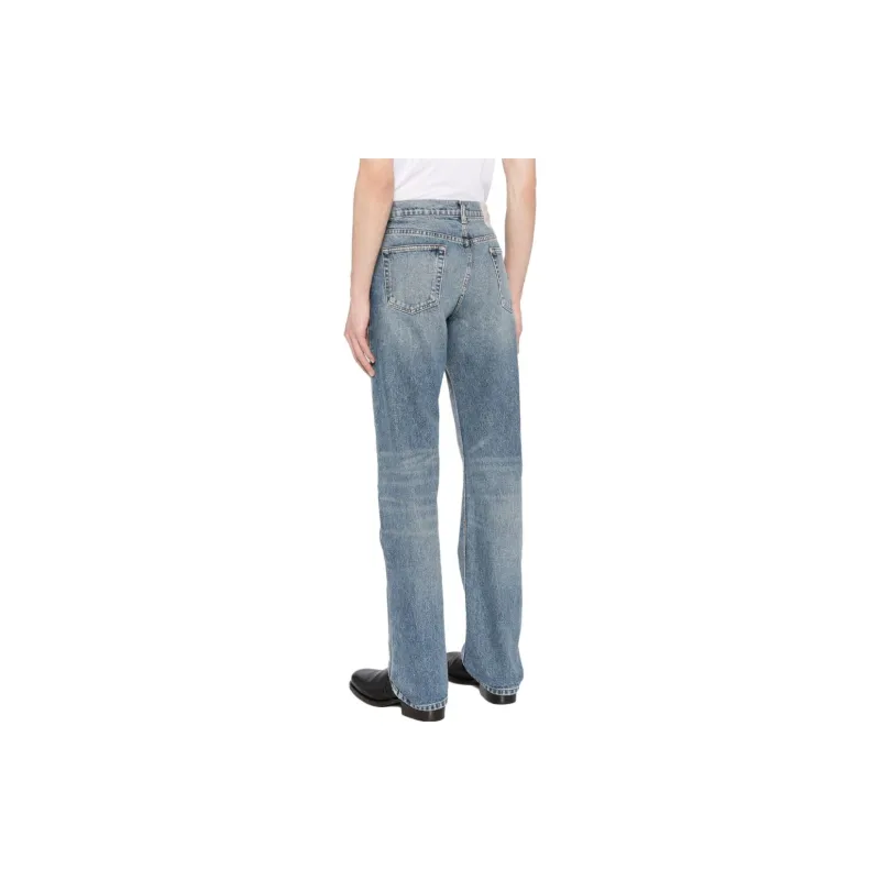 BALLY Logo-patch Cotton Straight-leg Jeans-2