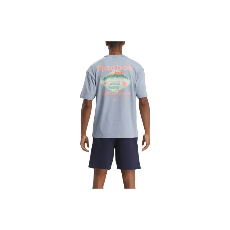 Reebok T-Shirt Unisex Vintage Blue-4