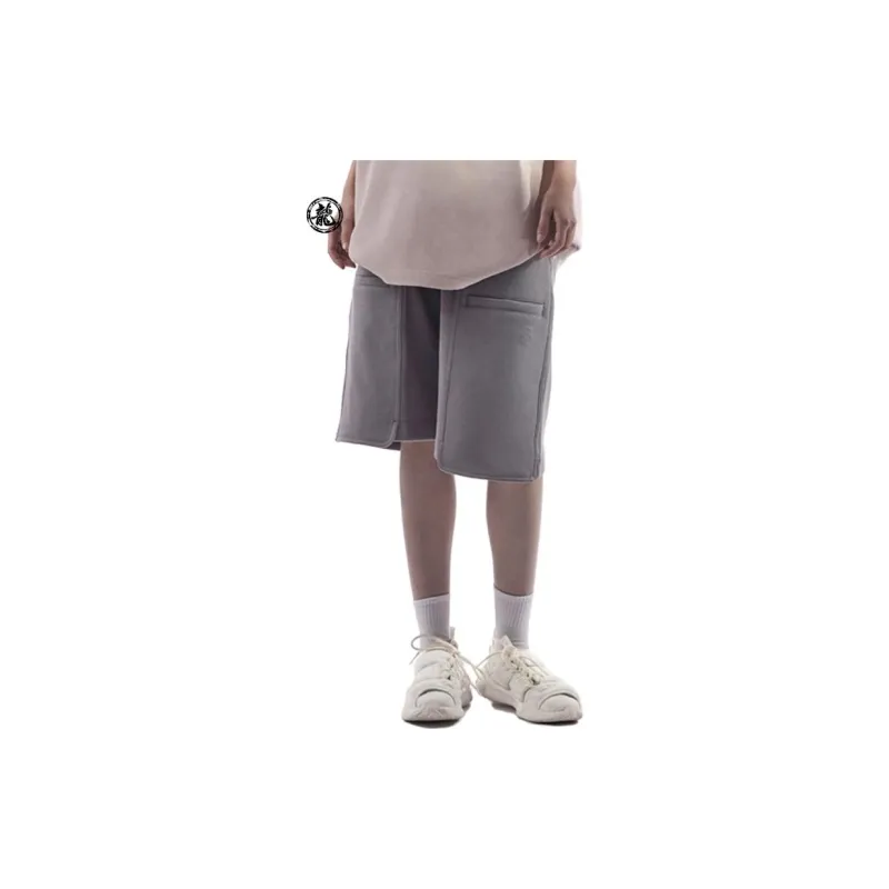 LiNing x CHENGLONG,LIANMINGKUAN Kung Fu Casual Shorts Men's Frost Gray-2