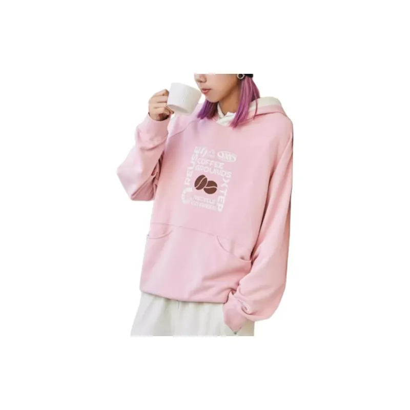 XTEP x WANGHEDI,LIANMINGKUAN Sweatshirt Unisex Pure Pink-2