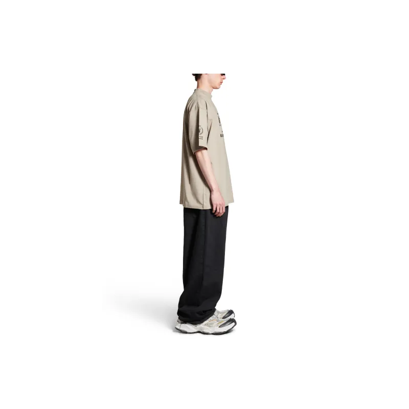 Balenciaga SS24 T Shirt Unisex Regular Fit Gray-6