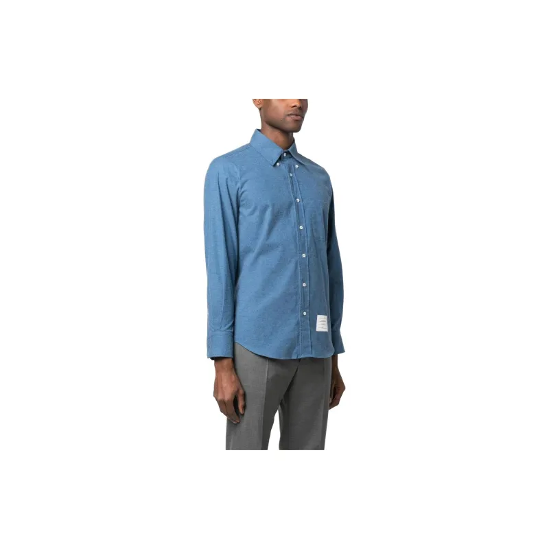 THOM BROWNE Striped Detail Shirt-3