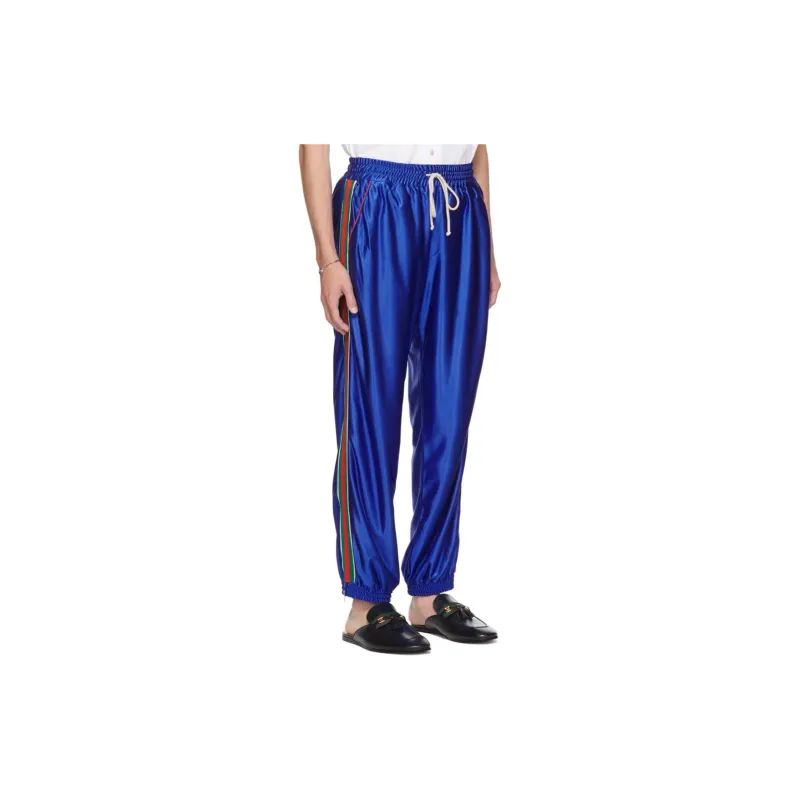 GUCCI Casual Pants Men Blue-3
