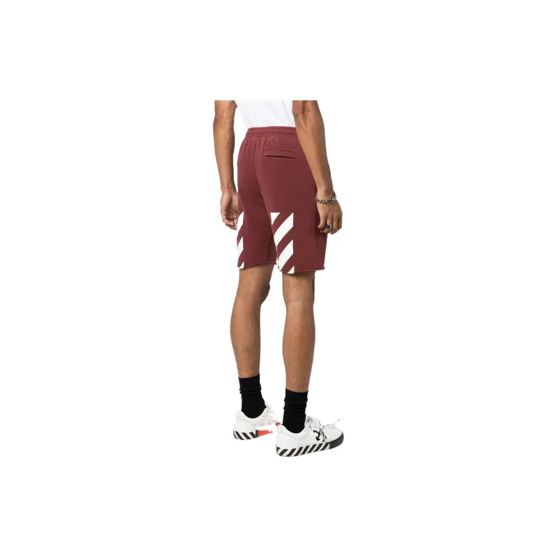 OFF WHITE Diag Helvetica Sweatshort-2