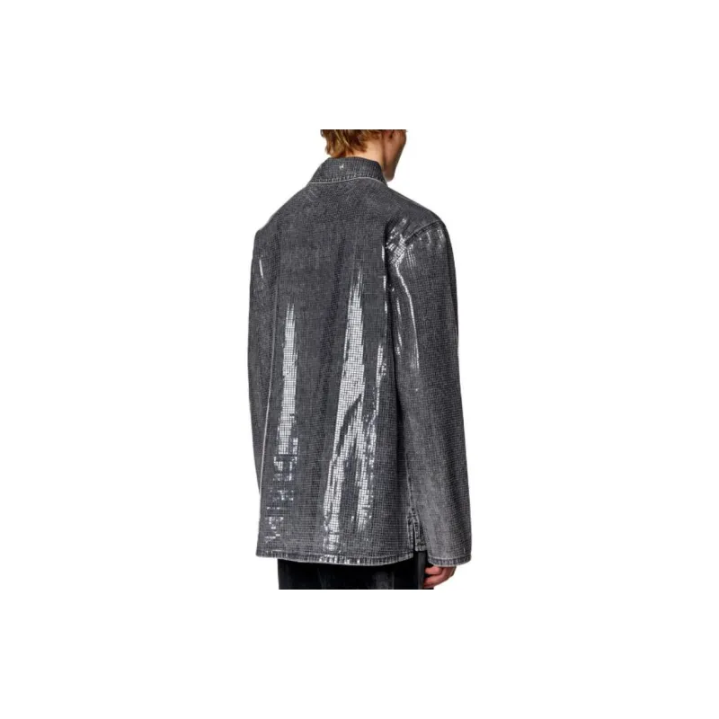 DIESEL D Brad S High shine Denim Shirt-2