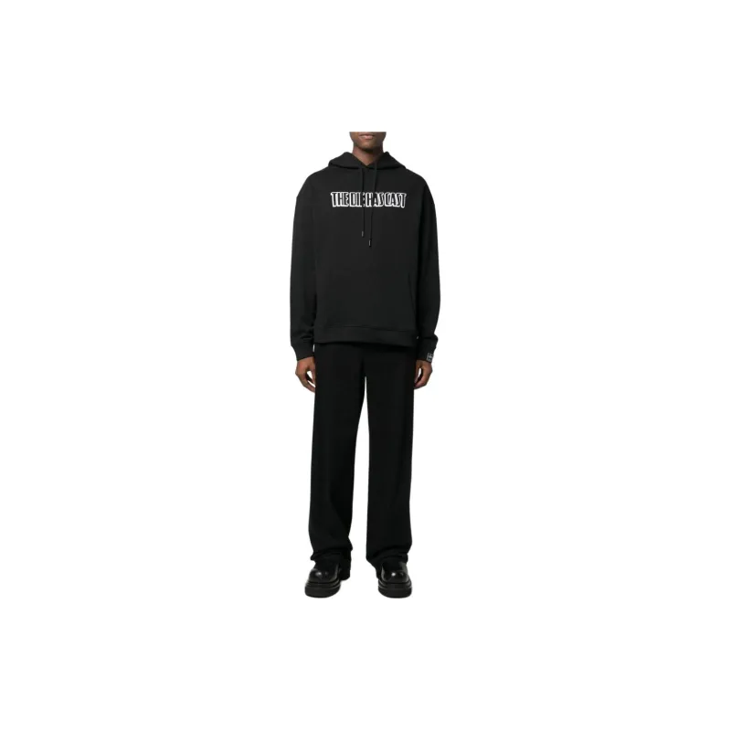 RAF SIMONS Long-Sleeved Drawstring Hoodie-2