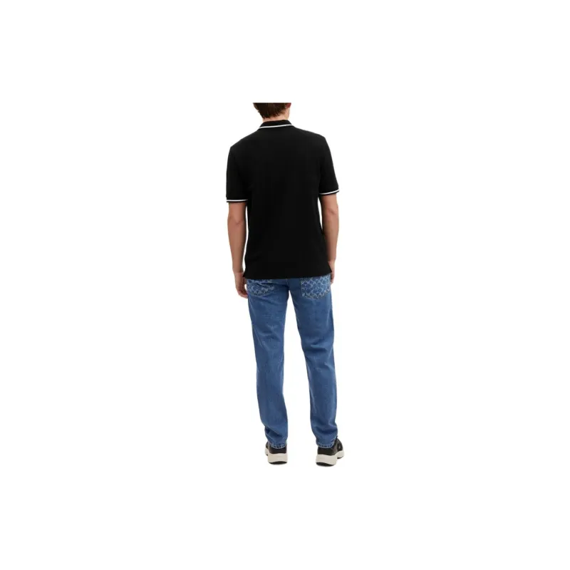 COACH Polo Shirts Men Black-2