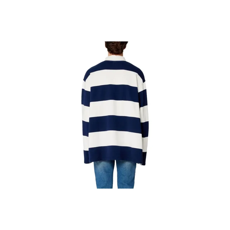 AMIPARIS Polo Shirts Men Blue With White Lettering-3