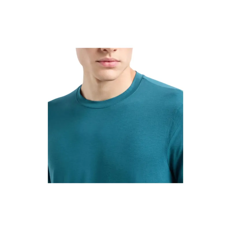 GIORGIO ARMANI Stretch Viscose Jersey Jumper With Crew Neck And Long Sleeves-4