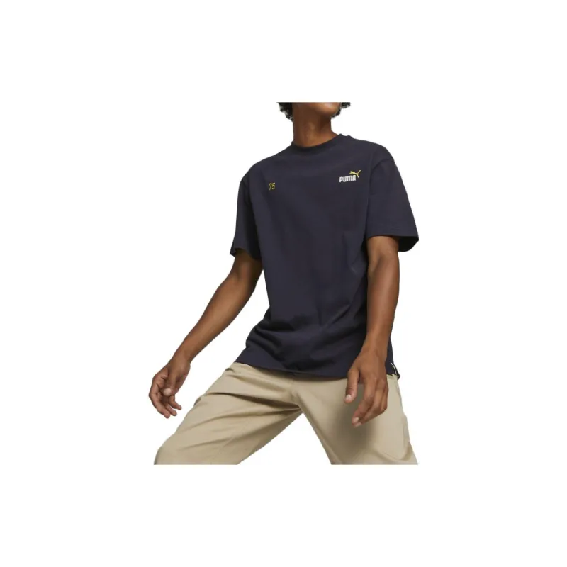 PUMA Essential+ T Shirts Men Gray-2