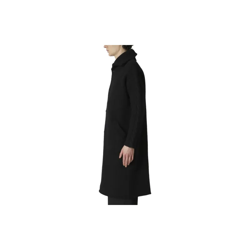 Yohji Yamamoto Coats Men Black-6