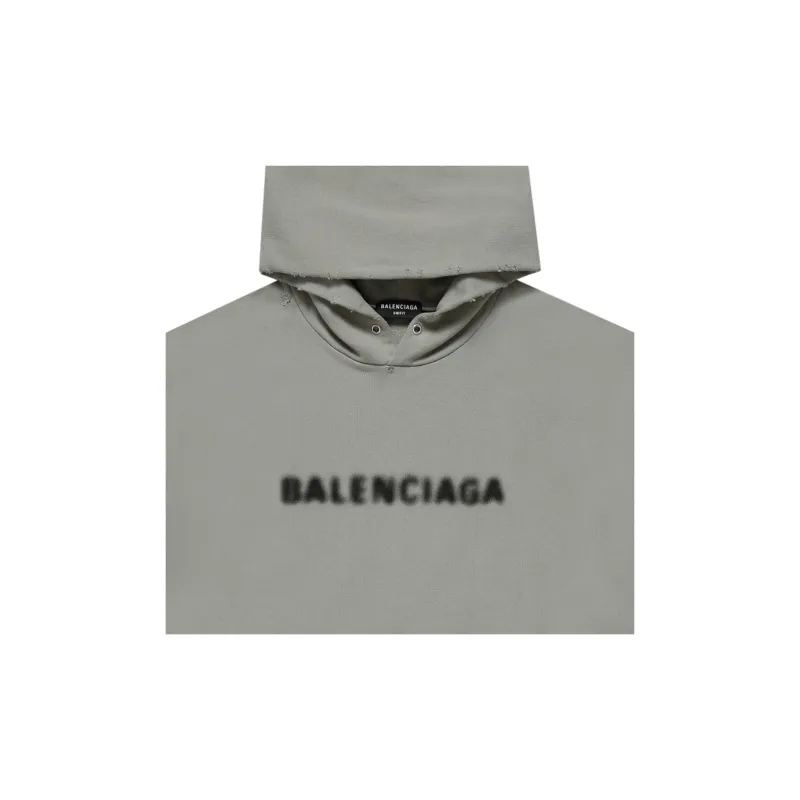 Balenciaga Blurry Logo Hoodie-5