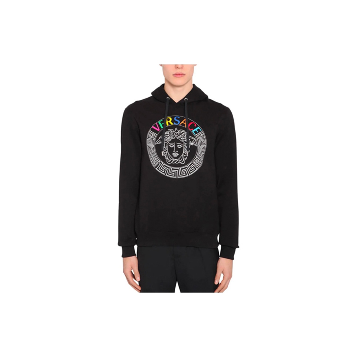 VERSACE Sweatshirts Men Black - POIZON