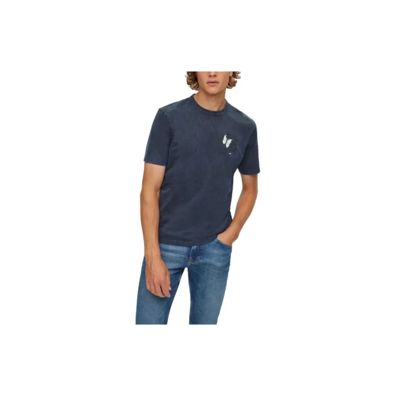 HUGO BOSS T-Shirts Men Dark Blue-3