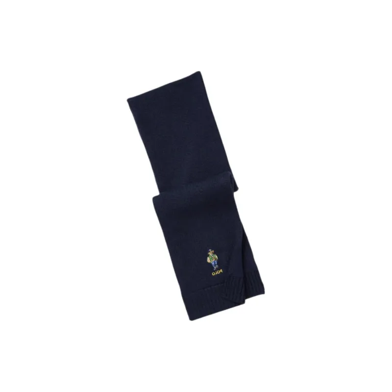 Ralph Lauren Cotton Knit Scarves Kids' Dark Blue-1
