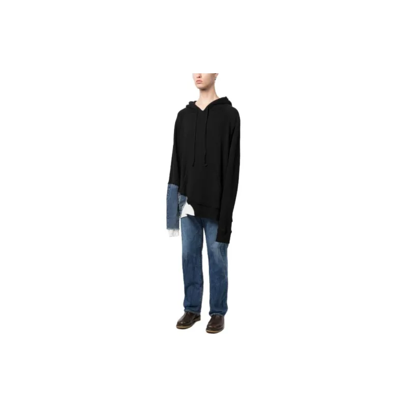 GREG LAUREN Multi Fragment Distressed Hoodie-1