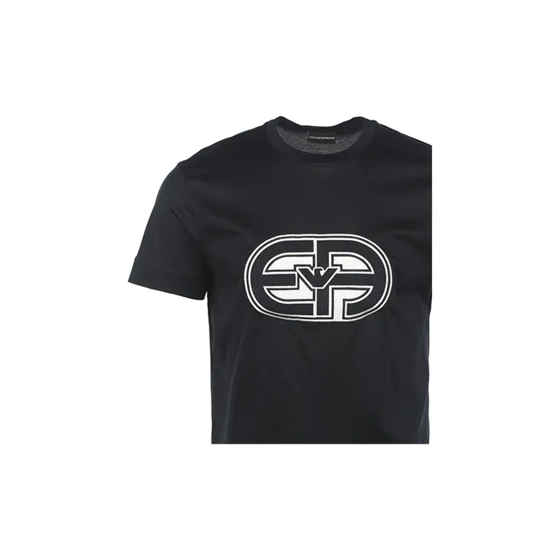 EMPORIO ARMANI SS23 Regular T Shirt Men's Dark Blue-6
