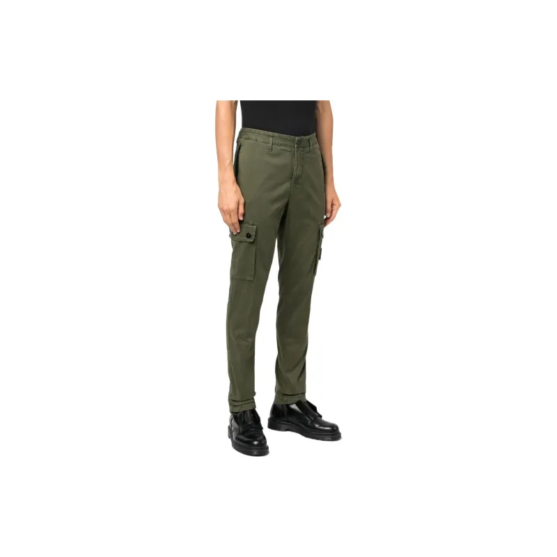 STONE ISLAND Casual Pants Men Army Green-3