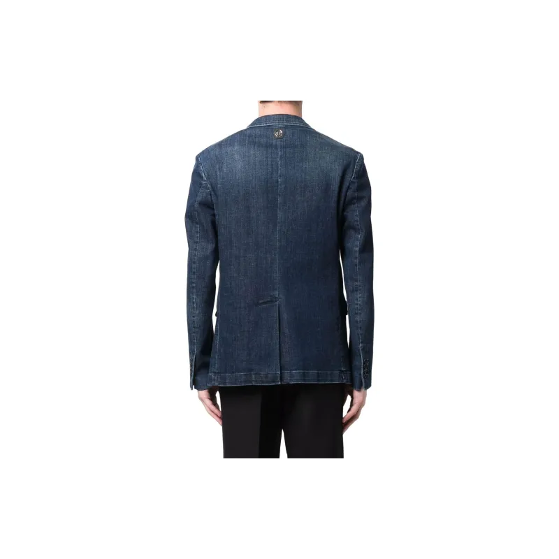 PHILIPP PLEIN SS23 Business Suits Coats Men's Navy Blue-2
