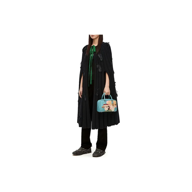 LOEWE X Howl's Moving Castle Cloaks Unisex Black-1