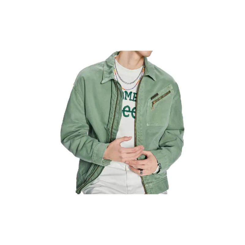 Randomevent X Lee X RANDOMEVENT Jackets Unisex Green-3
