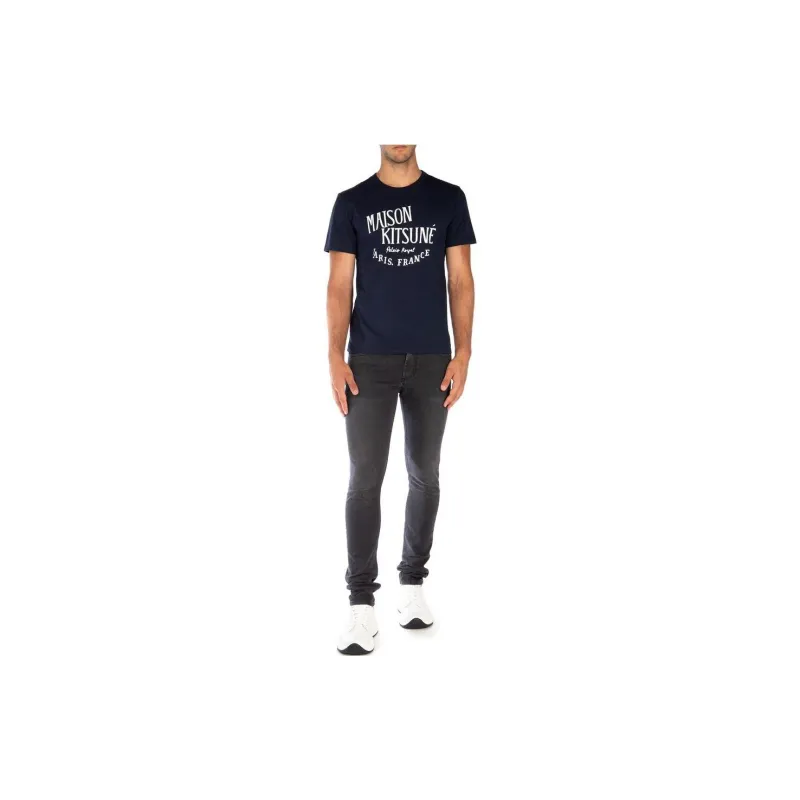 Maison Kitsune T Shirt Men's Blue-2