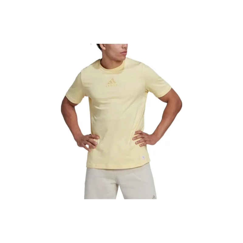 Adidas T Shirts Men Yellow-2