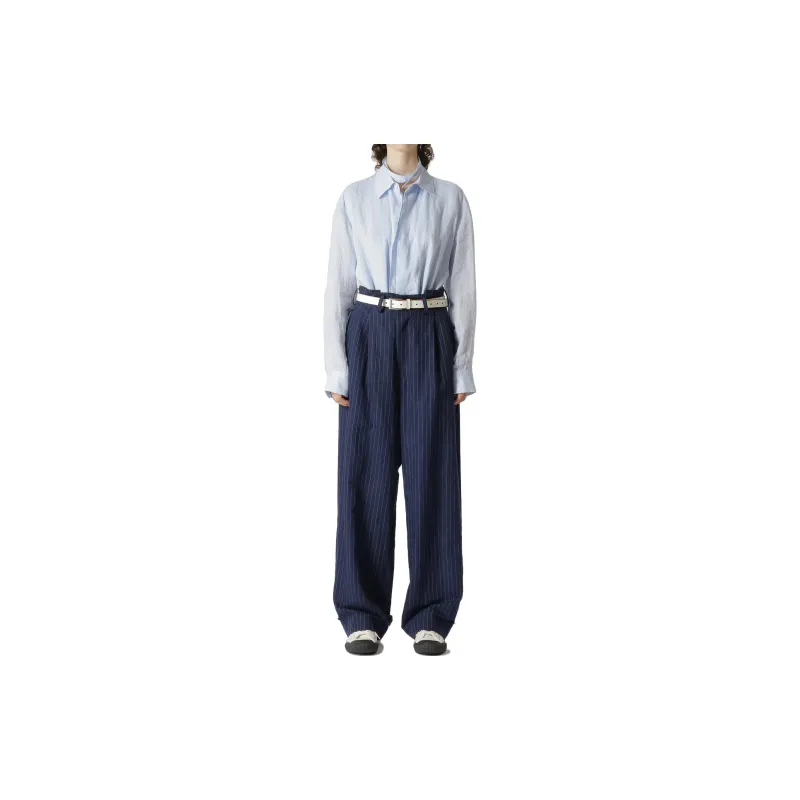 Yohji Yamamoto Suit Trousers Men Marine Blue-3