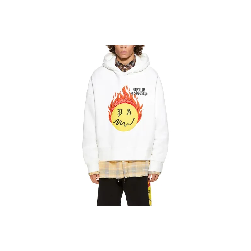 PALM ANGELS Burning Head Hoodie-2