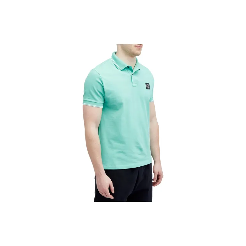 STONE ISLAND Compass Cotton Polo Shirt-2