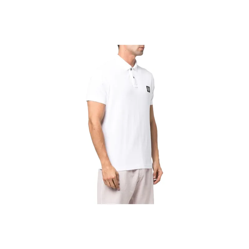 STONE ISLAND Polo Shirts Men White-3