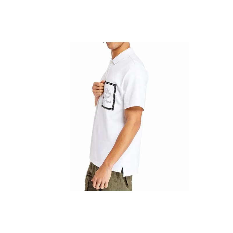 Timberland Polo Shirts Men White-3