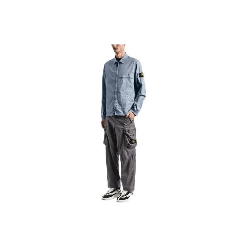 STONE ISLAND Jacket Men's Haze Blue-2