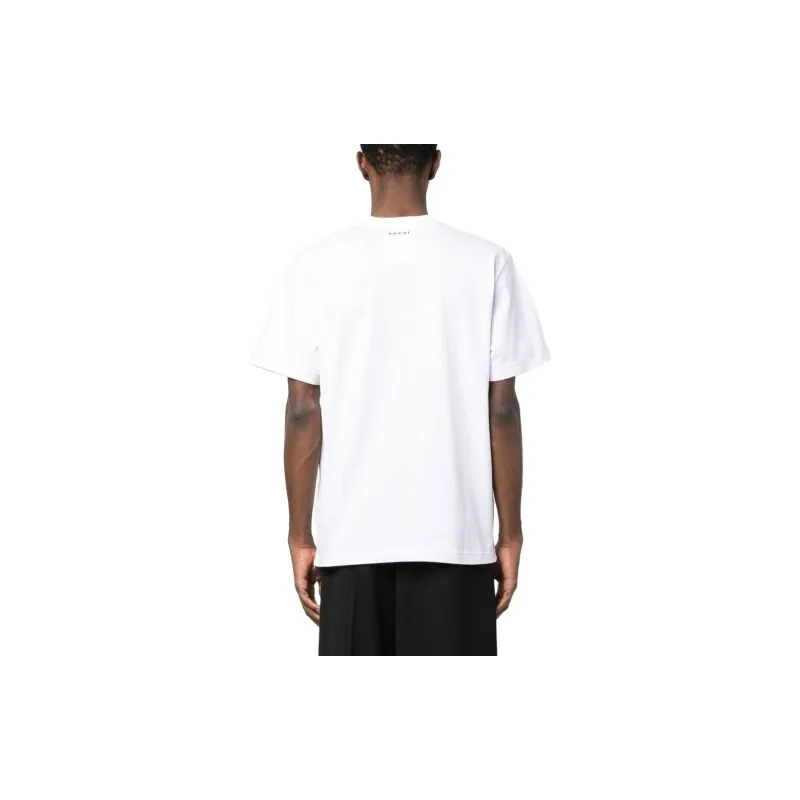 Sacai Side Zip Crewneck T Shirt-2