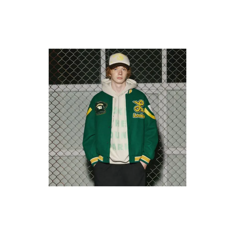 LOOKUN Jackets Unisex Green-2