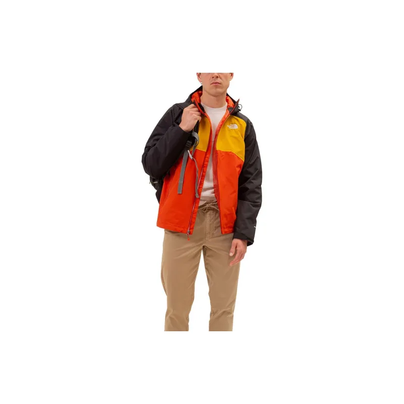 THE NORTH FACE Men's Colorblock Stratos Jacket Jackets & Coats Unisex Black/Orange-2