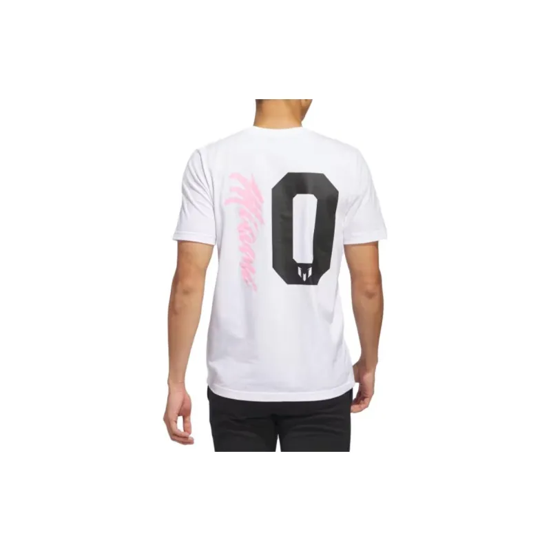 Adidas Messi T-Shirts Men White-3