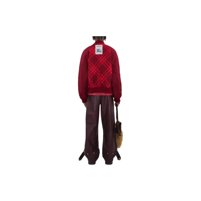 Burberry Reversible Check Print Bomber Jacket-3